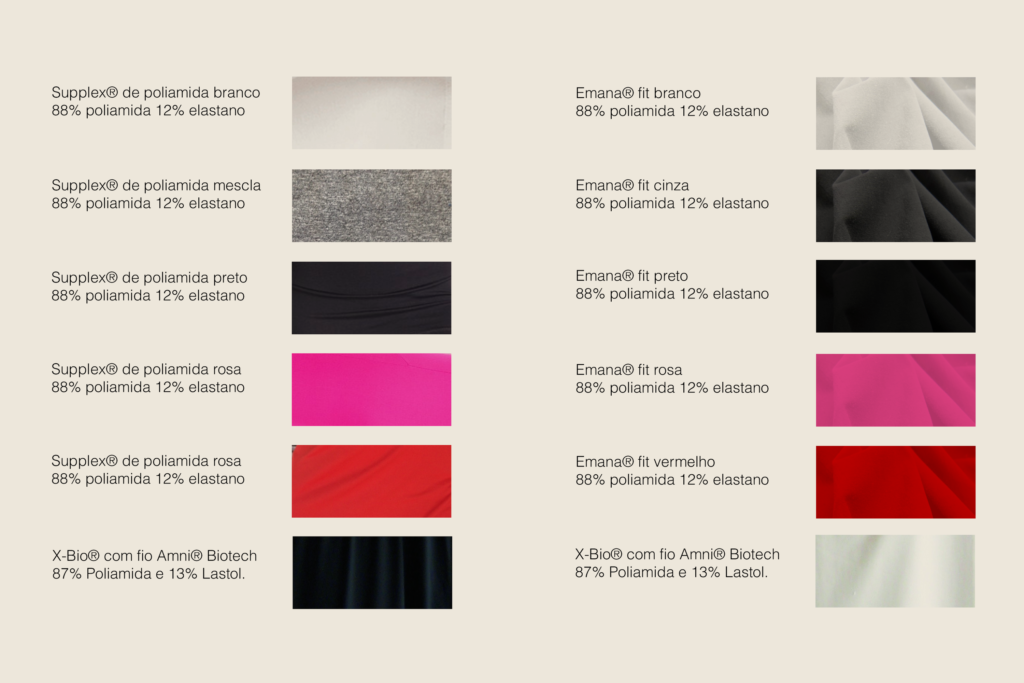 Pesquisa de materiais e definição de cartela de cores.