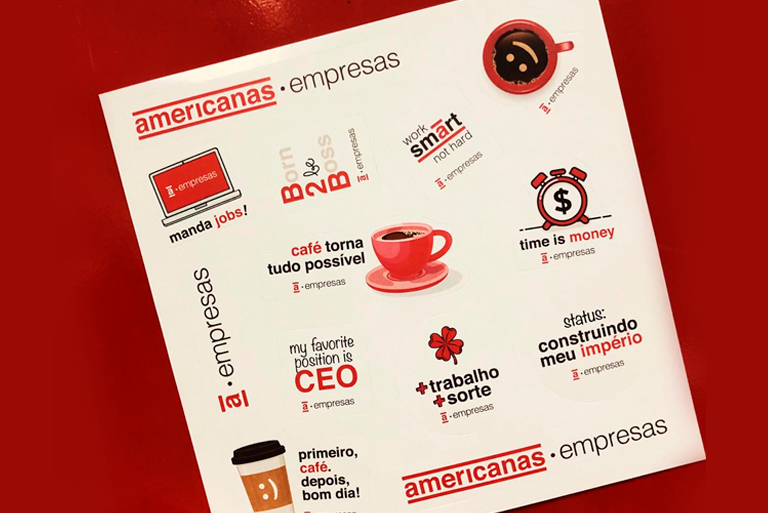 adesivos Americanas Empresas