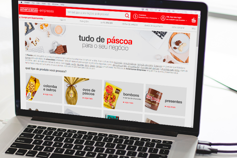 Páscoa na Americanas Empresas